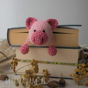 handmade zakładki zakładka do książki świnka