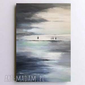 PEJZAŻ ABSTRAKCYJNY - obraz akrylowy formatu 100/70 cm