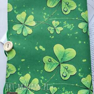 Etui na książkę: koniczynki, otulacz