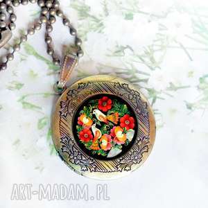 handmade naszyjniki sekretnik • folk birds •