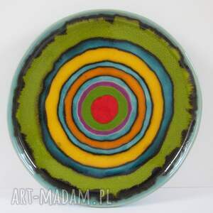 energetyczny dekoracyjny talerz, dekoracje domu patera ceramiczna