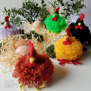 dekoracje wielkanocne kurczak/ /ozdoba do koszyczka/ocieplacz