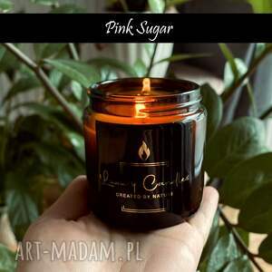 pink sugar - naturalna świeca sojowa 120 ml, słodki zapach