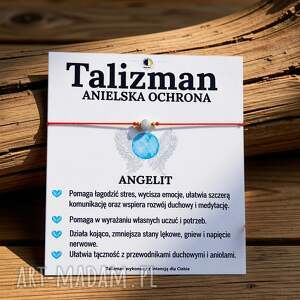 Bransoletka z angelitem - talizman anielskiej ochrony