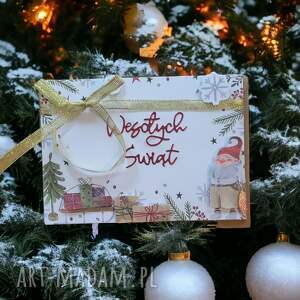 handmade święta prezenty kartka świąteczna kolorowa