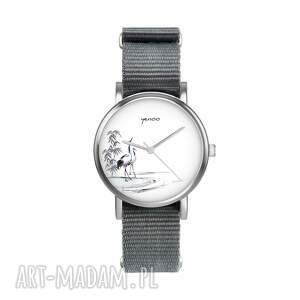 zegarek mały - żurawie sumi - e - nylonowy, Biżuteria zegarki