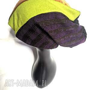 ręcznie wykonane czapki czapka patchworkowa uniwersalna męska unisex kolorowa smerfetka