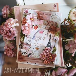 scrapbooking kartki kartka paryska, urocza / na każdą okazję urodziny