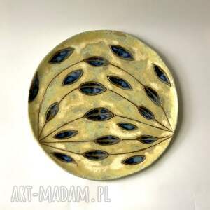 hand-made ceramika talerz / patera łezki