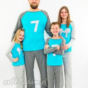 ubrania piżamy dla całej rodziny możliwość naszycia pierwszych literek imienia
