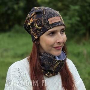 Czapka z wilkiem, bawełna, wilk, łapacz snów