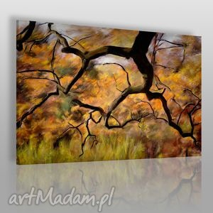 obraz na płótnie - drzewa park - 120x80 cm - VAKU DSGN obrazy