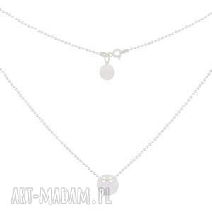 Srebrny naszyjnik celebrytka z symbolem Karmy, srebro, koła