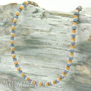 biżuteria ani naszyjnik z kolorowej lawy n7 lawa wulkaniczna, autorska