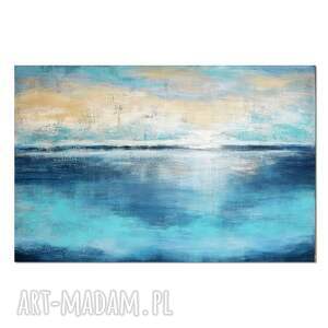 still water 2, abstrakcja, obraz ręcznie malowany, pejzaż, morski