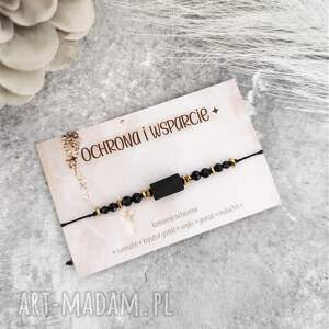 bransoletka z turmalinami, hematyt, kamienie naturalne, biżuteria kamieni