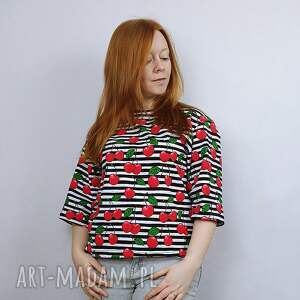 T-shirt damski CHILL CHERRY, oversize