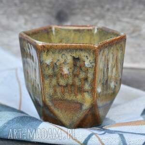 handmade ceramika czarka ceramiczna "dajmond"