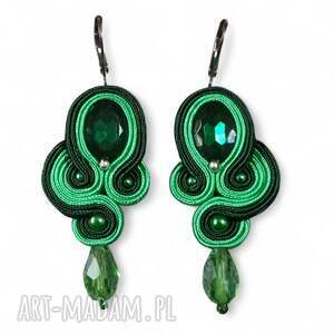 Kolczyki sutasz zielono groszkowe