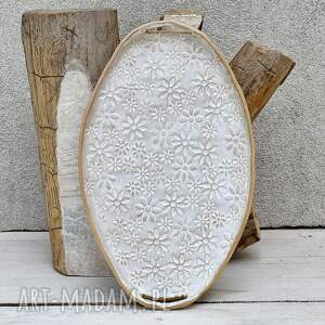 Prezent z uchwytami, deska do serów, owalna patera