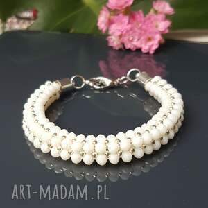 bransoletka white snake ślubne dodatki unikatowe kolorowa bizuteria unikat