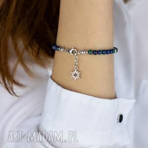 Prezent Bransoletka srebrna z azurytem New Beginning