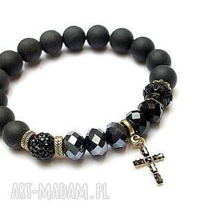 Bransoletki Kolekcja Rich Black Crucifix Vol ღ Art-madam.pl