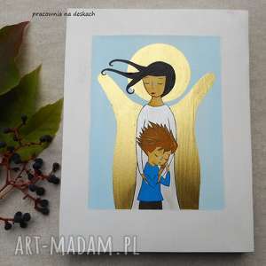 anioł stróż dla chłopca chrzest, komunię, prezent