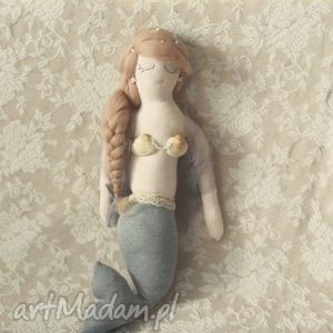 bajka morska - syrenka elena, lalka ozdoba, marynarska, perełki