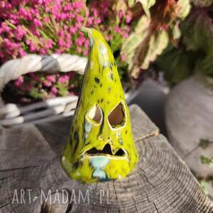 Ceramiczny duch - ręcznie robiona dekoracja na Halloween