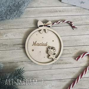 bombka reniferek dziadkow, babci zdjeciem