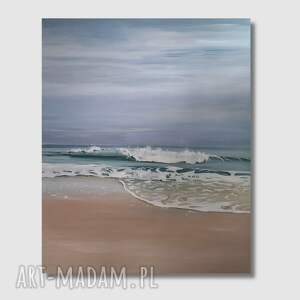 Morze bałtyckie, olejny, pejzaż, morski obraz