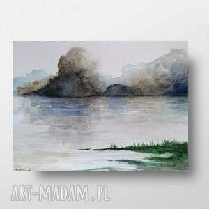 PEJZAŻ - akwarela formatu 18/25 cm