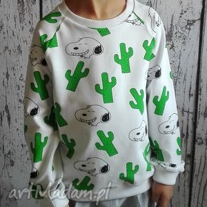 ręczne wykonanie bluza z długim rękawem - snoopy (98 140)