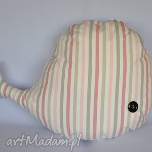 wieloryb zabawka piękna ozdoba prezent handmade - przytulanka, pokój