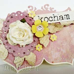 handmade scrapbooking kartki kartka walentynkowa