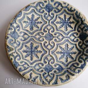 duża misa wakacje w hiszpanii, ceramika rękodzieło ze wzorem ceramiczna