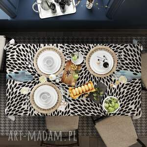 obrus welurowy hand, dekoracja stołu jadalnia dekoracje przyjęcie