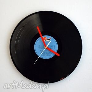 zegar vinyl clock vintage, retro płyta, prezent, dom