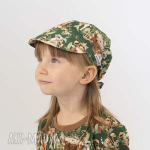chustka czapka z daszkiem regulowana dzieci lasu lato