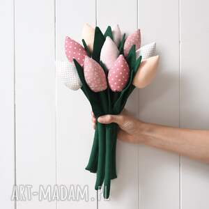 bukiet różowych tulipanów, kwiatki, wielkanoc dekoracje, prezent na walentynki