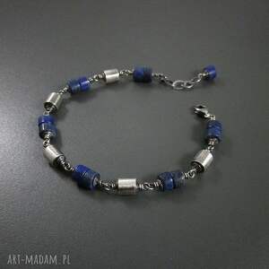 ręcznie robione bransoletka z lapis lazuli