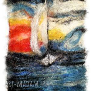 braz abstrakcyjny - sizal na podobraziu