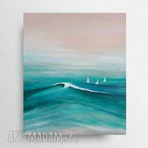 morze - obraz akrylowy formatu 60/50 cm płótno