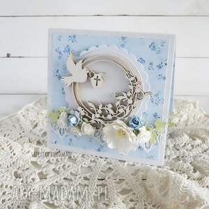 scrapbooking kartki pamiątka chrztu świętego, kartka w pudełku, 854, chrzest