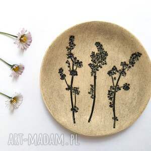 handmade ceramika roślinny mały talerzyk