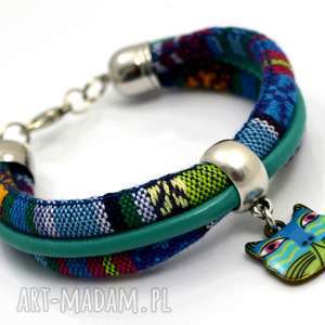 handmade bransoletka boho cat azteq