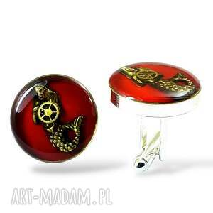 Prezent SPINKI - SYRENKA WAWA (RED) do mankietów