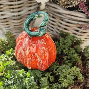 dynia ceramiczna, jesień ozdoba, rękodzieło