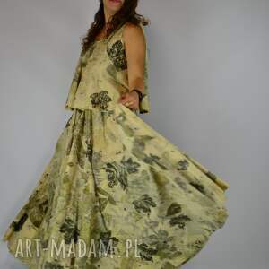 Barwiona roślinami Dzika Spódnica Dająca Spokój, maxi